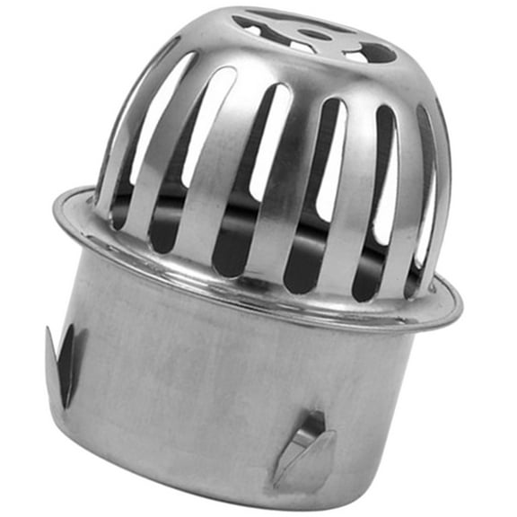 WHAMVOX  2 Pcs Floor Drain Anti-blocking Cover Gutter Stopper Silver