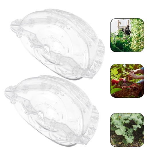 Luxshiny 2Pcs Fruit Shaping Tools Transparent for Backyard Vegetable and Fruit Planting