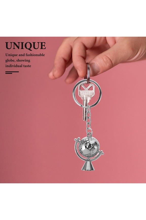 2 Pcs Globe Keychain Keychains for Keys Creative Travel Student