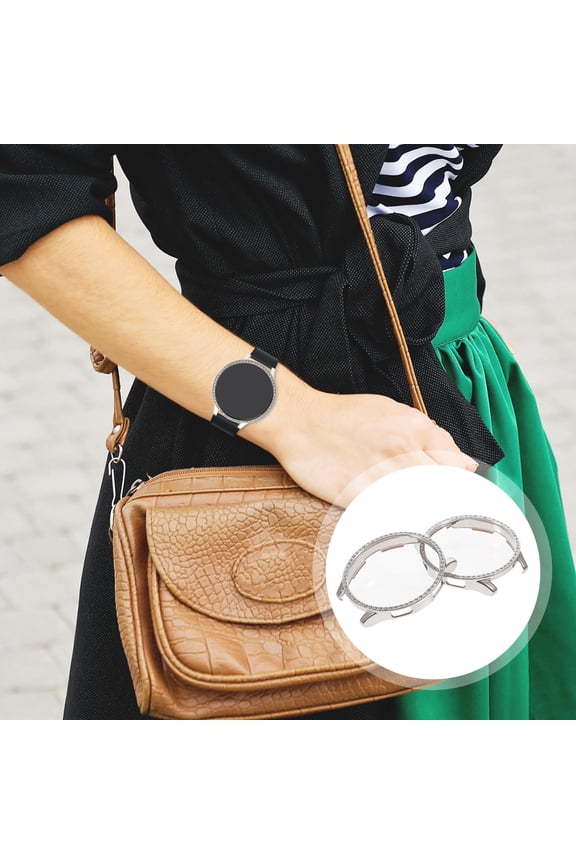2 Pcs Gold Case Set Fashionable Watch