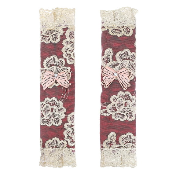 WHAMVOX 2 Pcs Handles Lace Covers Microwave Decoration Safety Door Baby