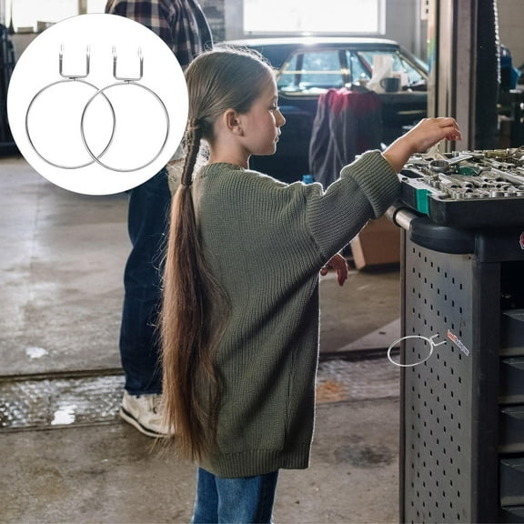 WHAMVOX  2 Pcs Heavy Duty Hook Pegboard Hooks Garage Surface Plating Treatment