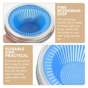 WHAMVOX 2-Pack Sprouting Jars with Strainer Lids, Glass Jar Kits for and Easy Drainage