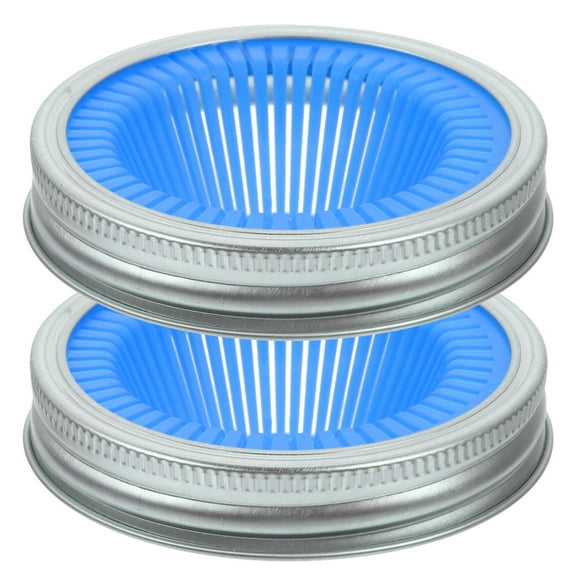 WHAMVOX 2 Pcs Jar with Strainer Lid Sprouting Jars and Lids Kits