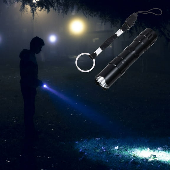 WHAMVOX  2 Pcs LED Flashlight Flashlights Small Powerful Torch Mini Waterproof Travel Black