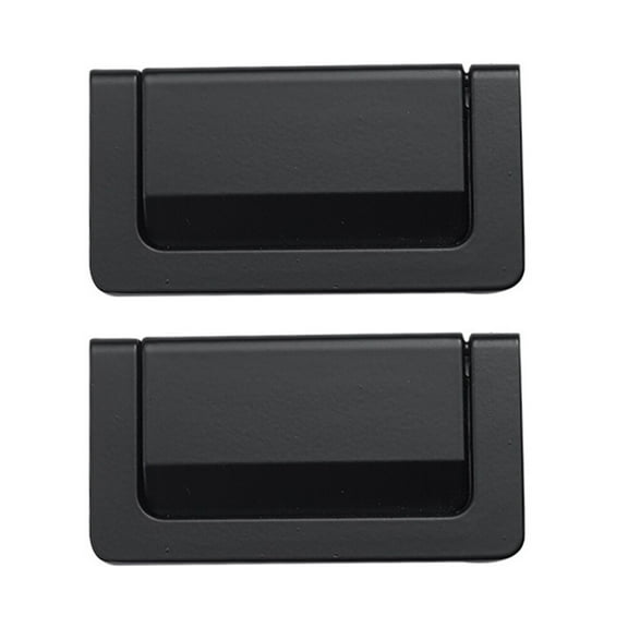 WHAMVOX 2 Pcs Matte Black Cabinet Hardware Golden Handles