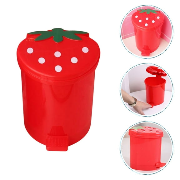 SEWCHICS Minimalist Trash Can Red PP 2Pcs