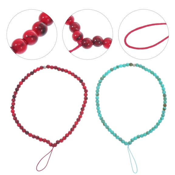 WHAMVOX  2 Pcs Mobile Phone Chain Lanyard Charms Strap Cute Lanyards