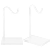 WHAMVOX 2Pcs Acrylic Jewelry Organizer Stand Small Earring Display for Dressing Table