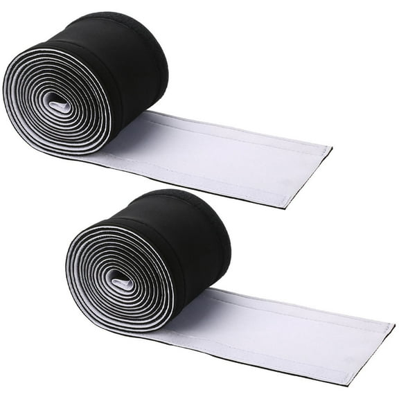 WHAMVOX  2 Pcs Neoprene Cable Management Holders Organize Multi Black