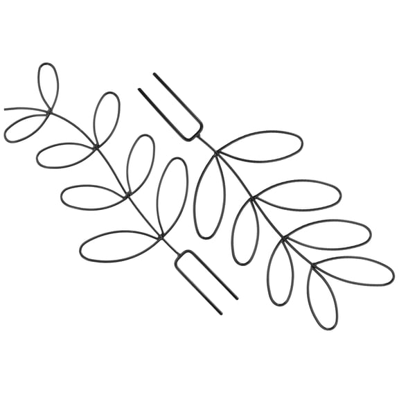 WHAMVOX 2 Pcs Orchid Climbing Rack Tomato Trellis for Raised Garden Bed Indoor Plants Black