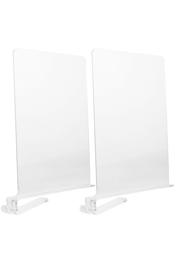 2 Pcs Organizer Divider Storage Desktop Shelf Wardrobe Closet