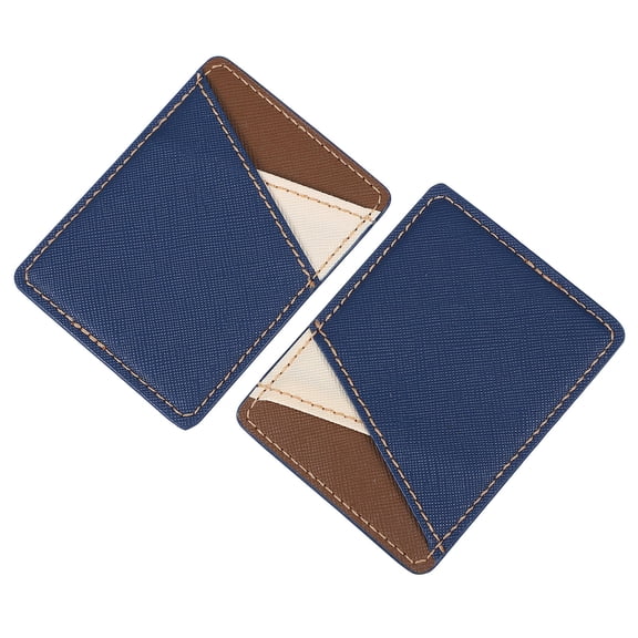 WHAMVOX  2 Pcs Phone Back Wallet Case Holder Phones Cases Mobile Blue
