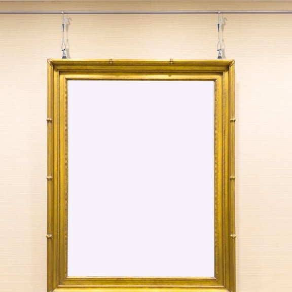 WHAMVOX  2 Pcs Picture Hanging Hardware Steel Wire Rope Hanger Silver