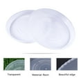 thumbnail image 1 of FESTFENDS Flat Bottom Flowerpot Plate Transparent 2Pcs 11.8x11.8x1.6In, 1 of 8