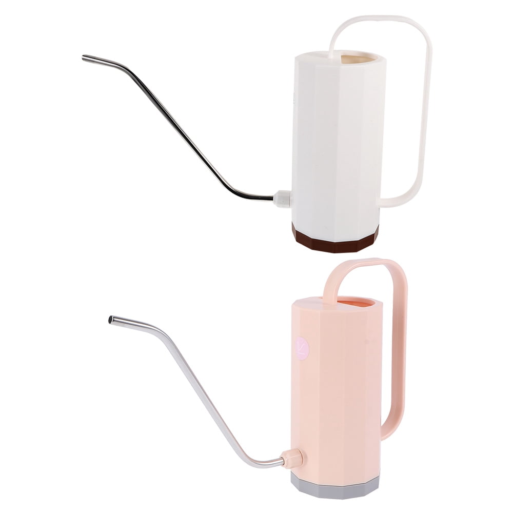 SEWCHICS Indoor Flower Watering Can Simple and Modern Plastic 2Pcs White