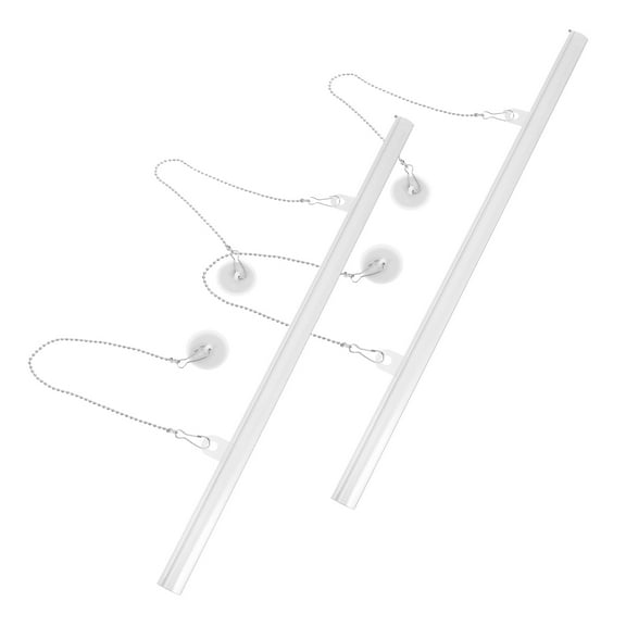 WHAMVOX 2 Pcs Poster Hanger Hanging Wall Frame Indoor Hook Transparent