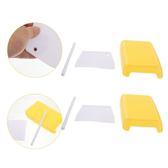 Luxshiny Pasta Maker Accessories Abs Yellow For Hotel 2Pcs 6.3X4.1X0.8In
