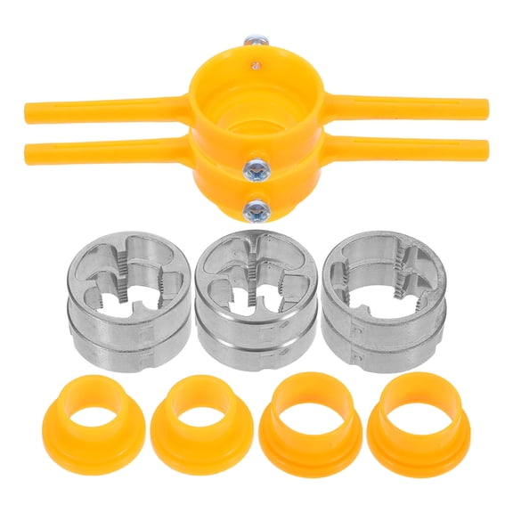 WHAMVOX 2 Pcs Pvc Thread Maker Tool Kit Plastic Threader Yellow