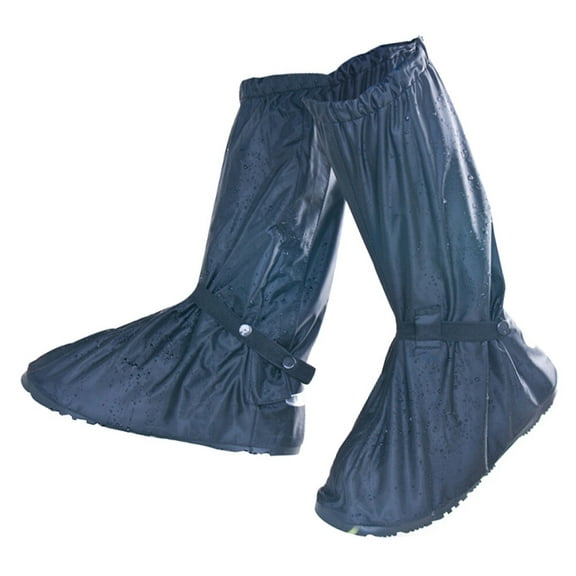 WHAMVOX 2 Pcs Rainproof Shoe Cover Boot Protectors Boot Covers Men and Women Xl Black