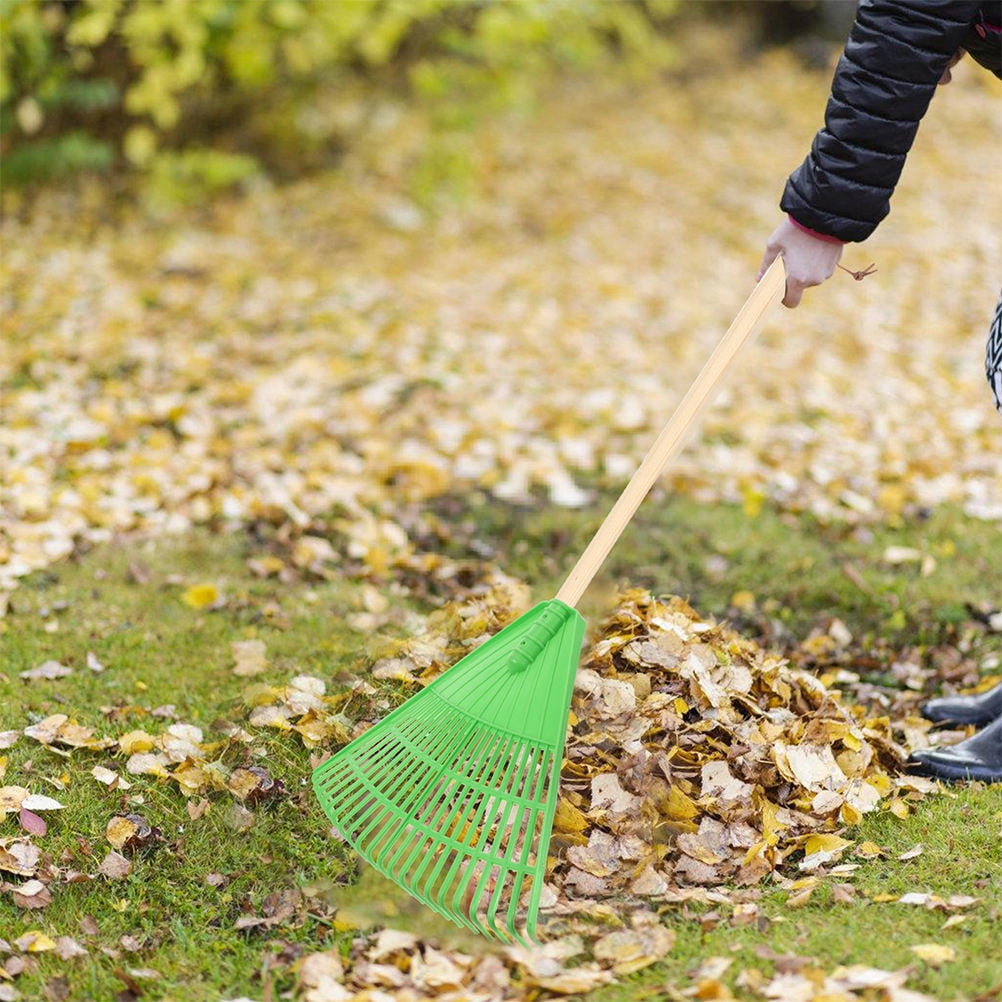 SEWCHICS Leaf Rake for Gardening Simple Design Outdoor Gardening 2Pcs ...