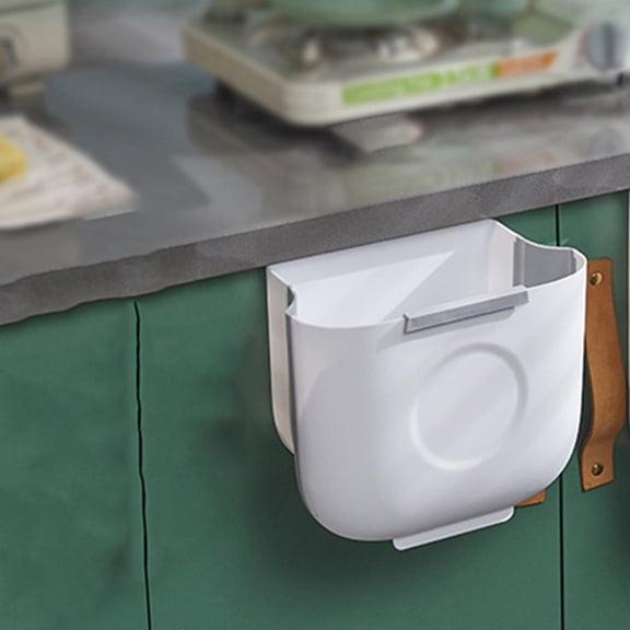 WHAMVOX 2- -Mounted Hanging Trash Can Holder for Kitchen Scrap Storage and Waste Organization