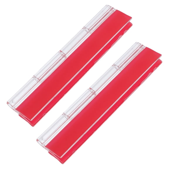 WHAMVOX 2 Pcs Self Adhesive Hinge Lid Cabinet Door Hinges Transparent