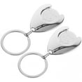 thumbnail image 1 of WHAMVOX  2 Pcs Shopping Cart Chip Key Fob Trolley Token Keychain, 1 of 8