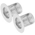 thumbnail image 1 of SEWCHICS Sewer Strainer Stainless Steel 2Pcs 2.55X2.55X1.97In, 1 of 8
