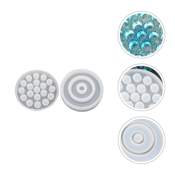 WHAMVOX  2 Pcs Silicone Lipstick Storage Mold Creative Epoxy Organizer Makeup