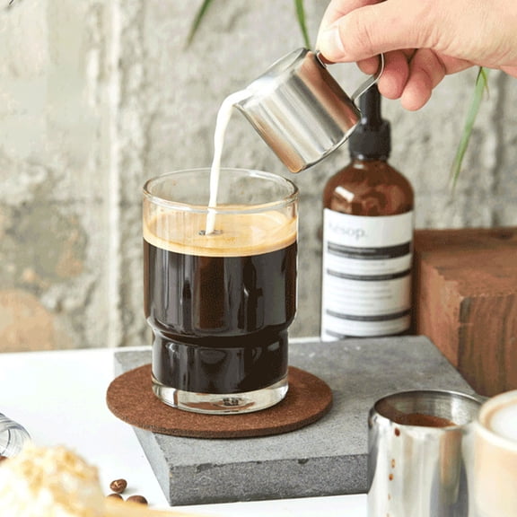 SEWCHICS Small Sauce Jug Mini Milk Pot Silver 2Pcs