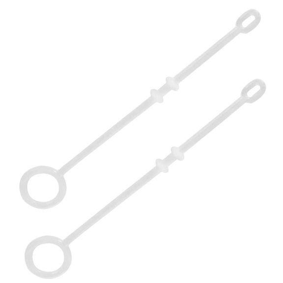 LITINKIMI Tea Ceremony Accessories White 2Pcs 5.9X0.94X0.12In Silicone