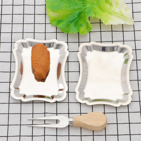 WHAMVOX 2 Pcs Snack Plate Platters for Party Dessert Plates Food Trays