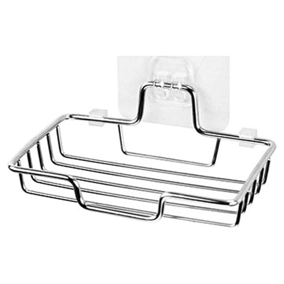 WHAMVOX 2 Pcs Soap Holder No Punching Rack Storage Shelf Kitchen