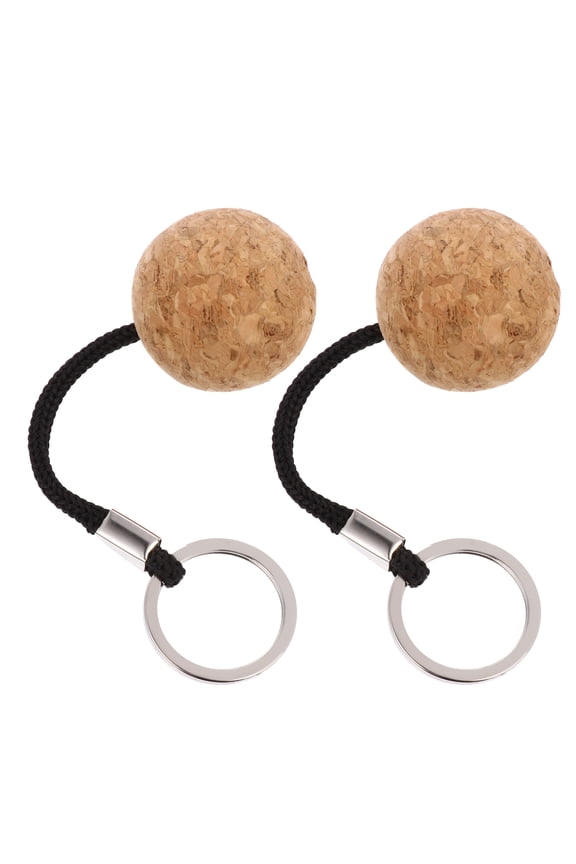 2-Pack Softball Cork Float Key for Boats, Rubber Accessories for Water Sports and Marine Use