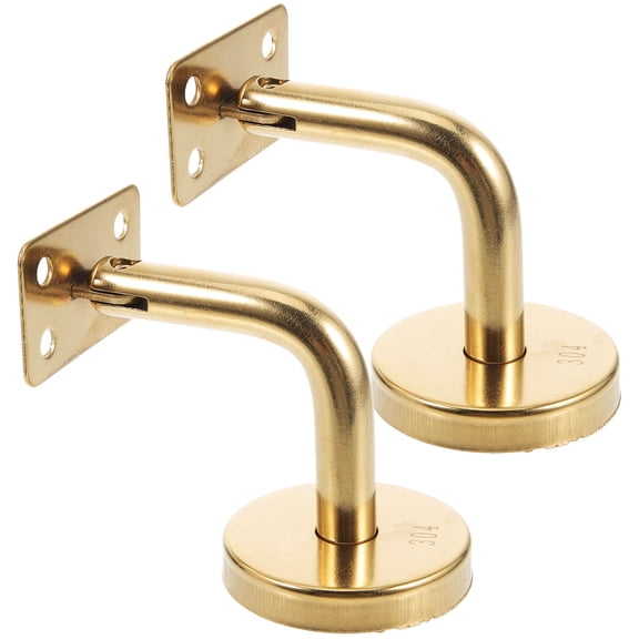 WHAMVOX 2 Pcs Staircase Handrail Bracket Railing Brackets Stairway Braces