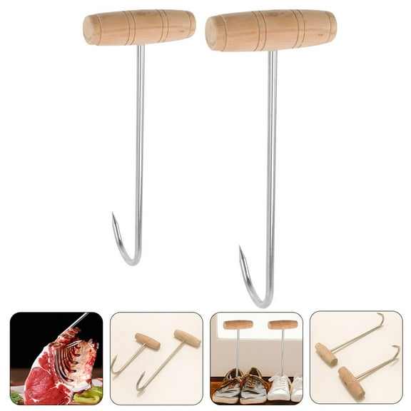 WHAMVOX 2 Pcs Strainers for Kitchen Handle Meat Processing Hooks