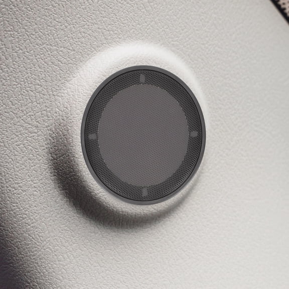DECORNIJIA Car Speaker Covers Black Plastic 2Pcs Protective Cover