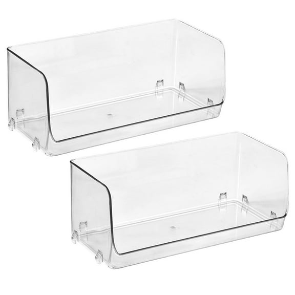 WHAMVOX  2 Pcs Sundries Rack Storage Holder Countertop Container Transparent