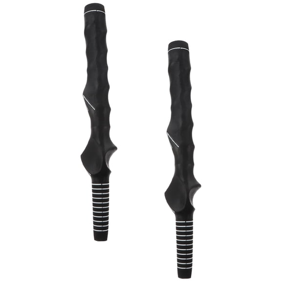 WHAMVOX 2 Pcs Swinging Grip for Golfing Wear Resistant Club Grips Midsize Non-slip Black