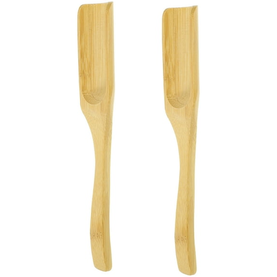 HEANUJJ 2-Pack Lightweight Beige Tea Scoop Shovel for Home & Office Brewing, Perfect for Loose Leaf Tea Measuring
