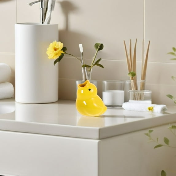 WHAMVOX 2 Pcs Toothbrush Holder .00X7.00X6.20CM Yellow