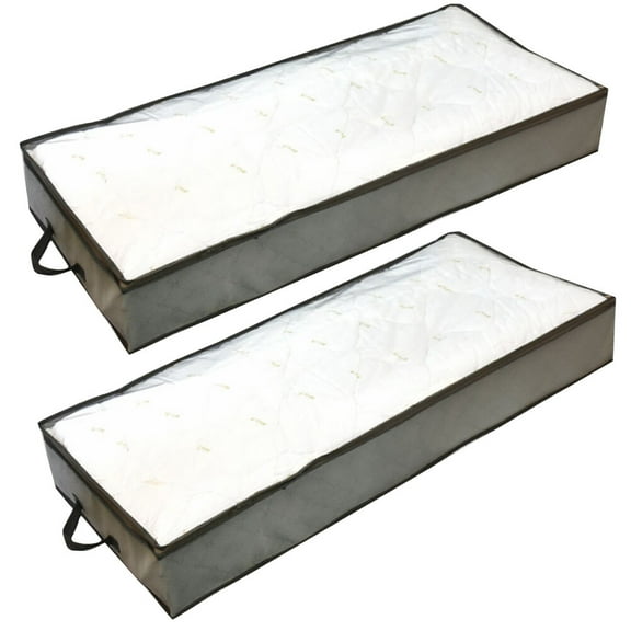 WHAMVOX  2 Pcs Vacuum Bags Fabric Clothes Storage Dustproof Practical