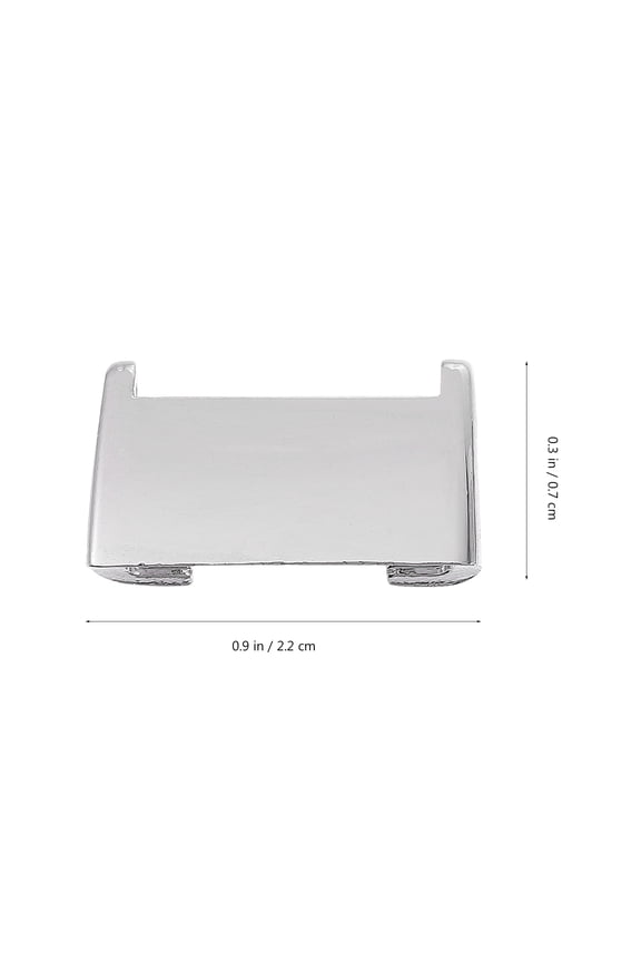2 Pcs Watches Watch Bands DIY 2.2X0.7X0.3CM Silver