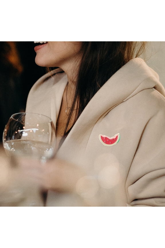 2 Pcs Watermelon Accessories Cute Fruit Pin Brooch