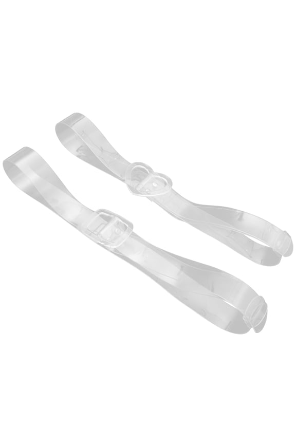 WHAMVOX 2 Pcs Women Dress Accessories Ladies Transparent Belt Women's Miss White