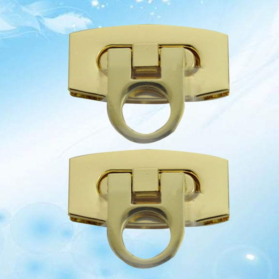 WHAMVOX 2 Pcs Zinc Alloy Lock Locks Padlock Suitcase Suitcases Golden