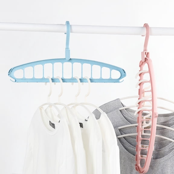 WHAMVOX 2 Pcs -degree Rotatable Hangers Space-saving Baby