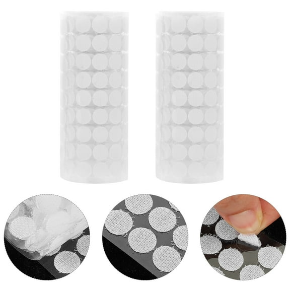 WHAMVOX  2 Rolls Adhesive Dots for Wall Hanging Scrapbooking Sticky Tabs White