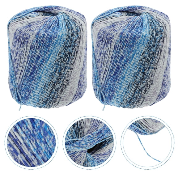 WHAMVOX 2 Rolls DIY Craft Rope Accessories Knitting Yarn Cotton Stitch